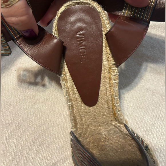 Vince Stefania’s multi metallic wedge, size 10 - Picture 8 of 12